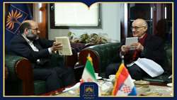 گفت و گوی فرهنگی سفیر کرواسی در ایران با رئیس سازمان اسناد و کتابخانه ملی ایران